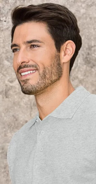 Loses Poloshirt der Männer - 3-Knopf-Verschluss