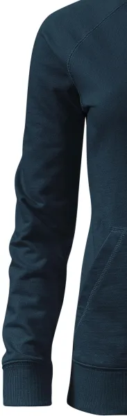 Kontrastfarbenes Damen-Sweatshirt mit Kapuze - Klassische lange Ärmel