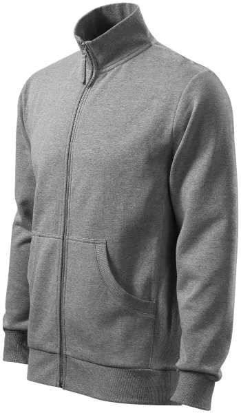 Herren Sweatshirt ohne Kapuze - Herren-Sweatshirt mit Reißverschluss, ohne Kapuze