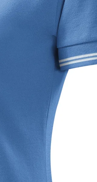 Kontrast-Poloshirt für Damen - Schnitt mit Seitennähten