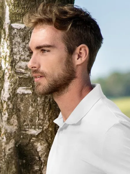 Einfaches Herren Poloshirt - 2-Knopf-Verschluss