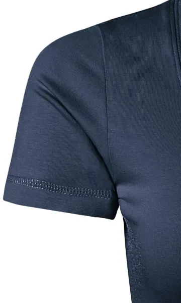 Damen T-Shirt mit Ziernähten - Kurze, taillierte Ärmel