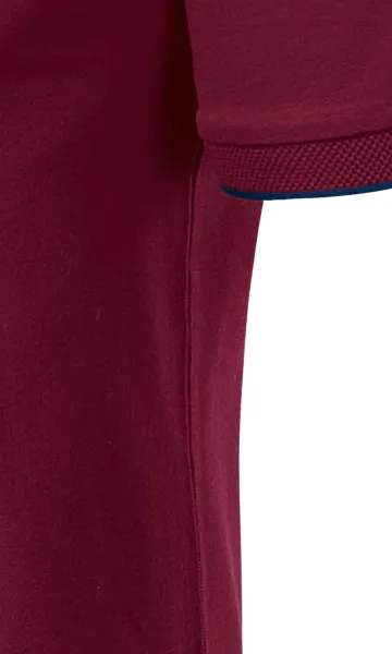 Herren-Poloshirt mit Bomberkragen - Mit Seitennähten geschnitten
