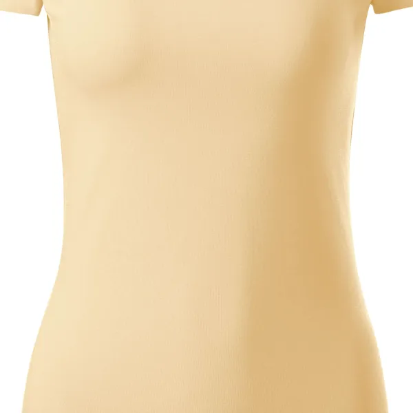 Damen T-Shirt mit Ziernähten - Schmale, konische Passform