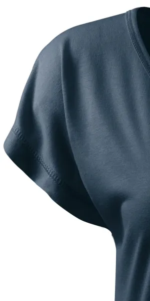 Damen langes T-Shirt/Kleid - Kurze Kimonoärmel