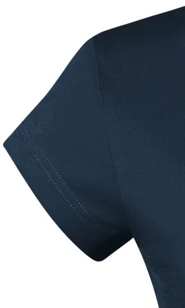 Slim Fit Damen T-Shirt mit V-Ausschnitt - Sehr kurze Ärmel