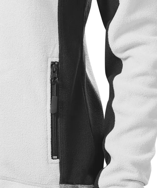 Damen Fleece-Kontrastjacke - Praktische Taschen mit Reißverschluss