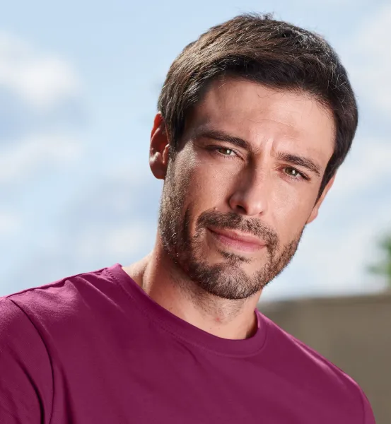Das einfache T-Shirt der Männer - Klassischer Rundhalsausschnitt