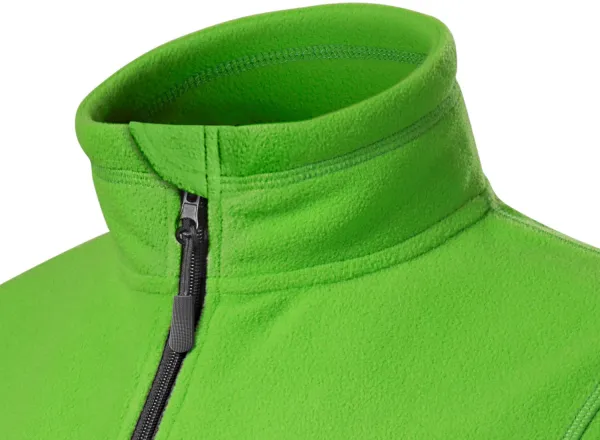 Damen Fleece-Kontrastjacke - Hochgestellter Kragen zum Schutz vor Kälte im Nacken