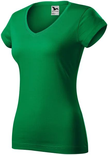 Slim Fit Damen T-Shirt mit V-Ausschnitt - Damen T-Shirt für jeden Tag