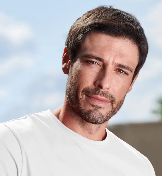 Das einfache T-Shirt der Männer - Klassischer Rundhalsausschnitt