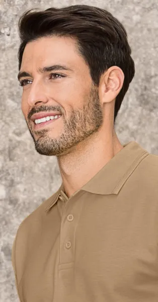 Loses Poloshirt der Männer - 3-Knopf-Verschluss