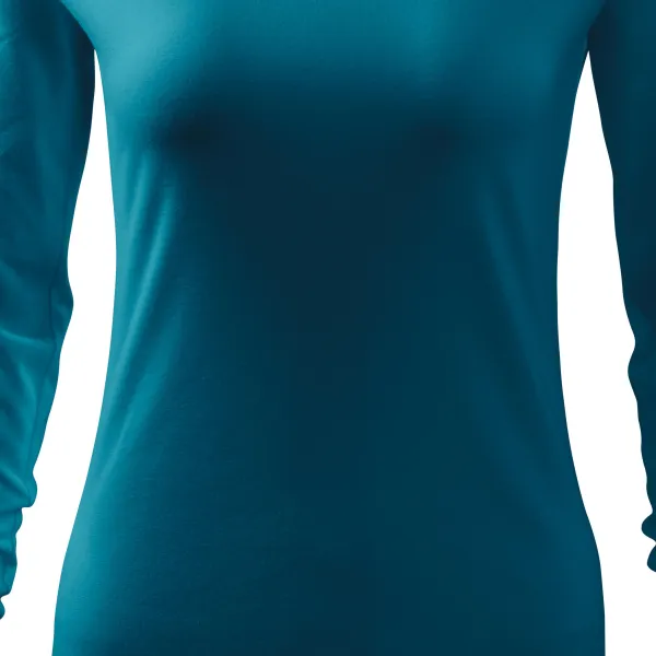 Eng anliegendes T-Shirt für Damen, V-Ausschnitt - Sanft taillierter Schnitt