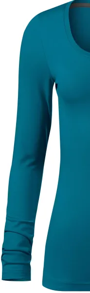 Damen T-Shirt mit langen Ärmeln und tiefem Ausschnitt - Klassische lange Ärmel