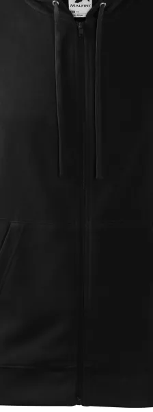 Herren Sweatshirt mit Kapuze - Reißverschluss in der Farbe des Sweatshirts