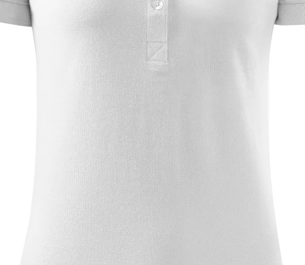 Damen einfaches Poloshirt - Sanft zulaufender Schnitt