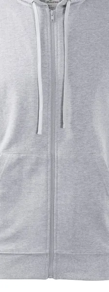Herren Sweatshirt mit Kapuze - Reißverschluss in der Farbe des Sweatshirts