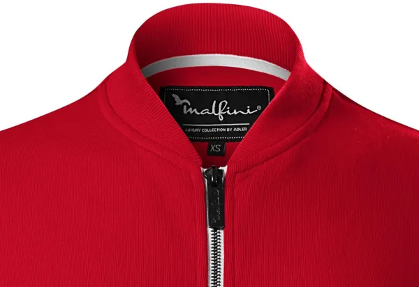 Damen Sweatshirt mit versteckten Taschen - Bomberkragen