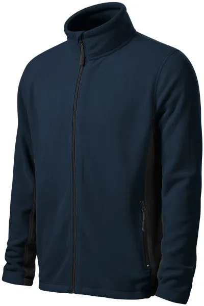 Fleece-Kontrastjacke für Herren - Herren Fleecejacke mit Kontrastelementen