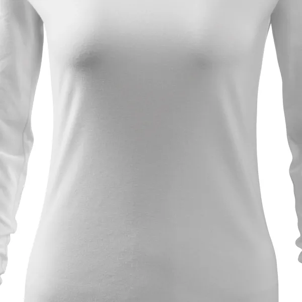 Eng anliegendes T-Shirt für Damen, V-Ausschnitt - Sanft taillierter Schnitt