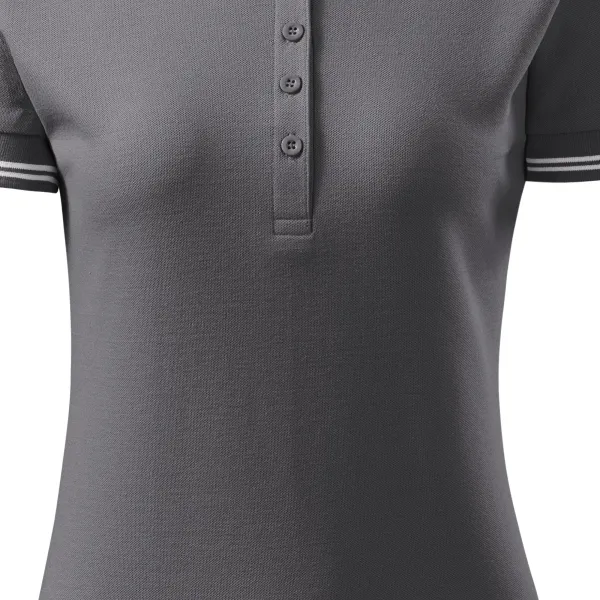 Kontrast-Poloshirt für Damen - Sanft verjüngter Schnitt