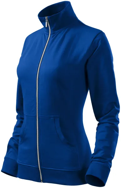 Damen Sweatshirt ohne Kapuze - Damen-Sweatshirt mit Reißverschluss, ohne Kapuze
