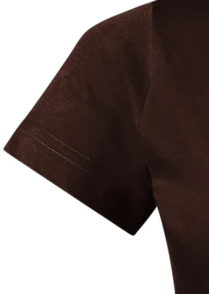 Damen einfaches T-Shirt - Klassische kurze Ärmel
