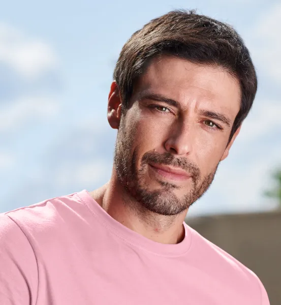 Das einfache T-Shirt der Männer - Klassischer Rundhalsausschnitt