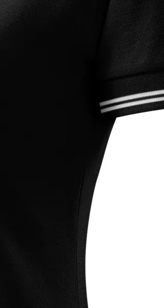 Kontrast-Poloshirt für Damen - Schnitt mit Seitennähten