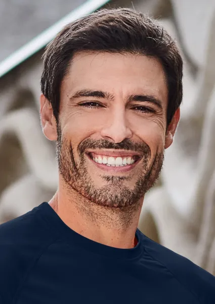 Sport-T-Shirt für Herren - Klassischer Rundhalsausschnitt