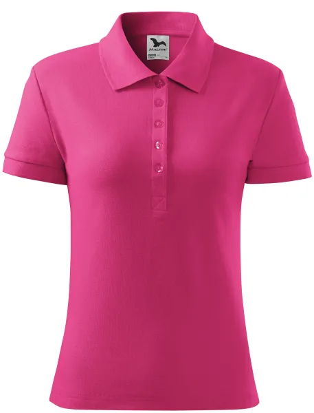 Damen einfaches Poloshirt - Damen-Poloshirt aus leichter Baumwolle
