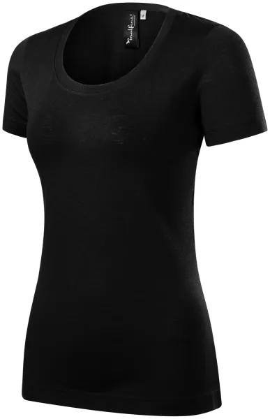 Damen T-Shirt aus Merinowolle - Schnitt mit Seitennähten