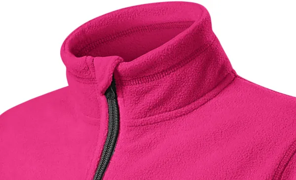 Fleece-Kontrastjacke für Kinder - Hochgestellter Kragen zum Schutz vor Kälte im Nacken