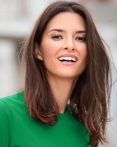 Damen einfaches T-Shirt - Klassischer Rundhalsausschnitt