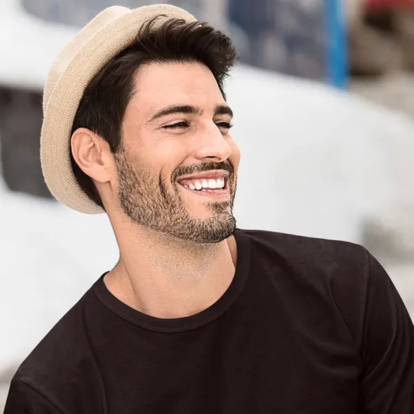 Langärmliges T-Shirt für Männer - Klassischer Rundhalsausschnitt