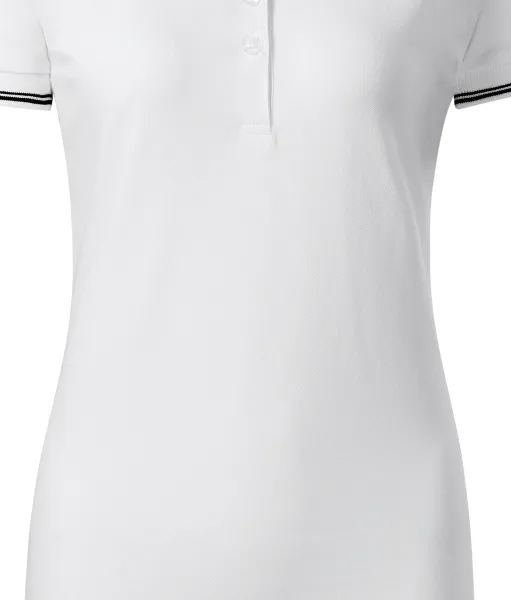 Damen Poloshirt mit kurzen Ärmeln - Konisch geschnittener, taillierter Schnitt