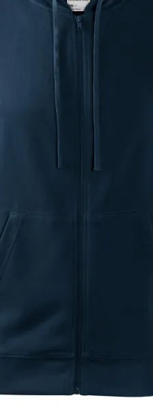 Herren Sweatshirt mit Kapuze - Reißverschluss in der Farbe des Sweatshirts