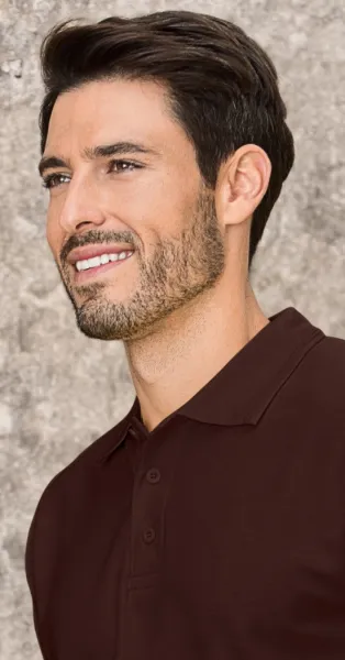 Loses Poloshirt der Männer - 3-Knopf-Verschluss