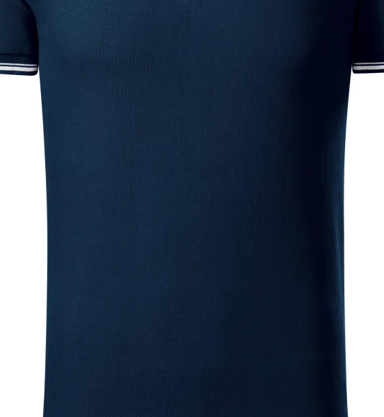 Kontrastiertes Poloshirt für Herren - Sanft taillierter Schnitt