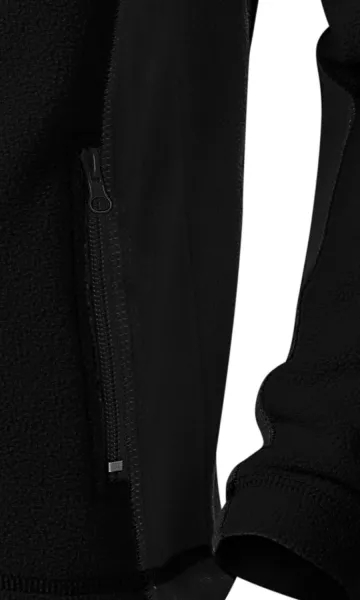 Fleece-Kontrastjacke für Kinder - Praktische Taschen mit Reißverschluss