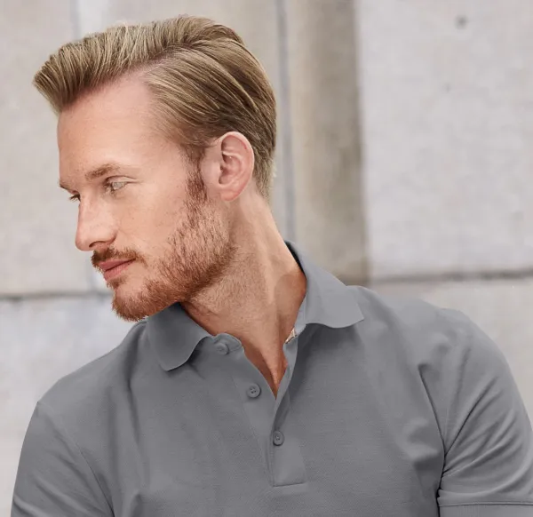 Herren-Poloshirt aus Bio-Baumwolle - 3-Knopf-Verschluss