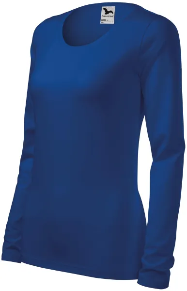 Eng anliegendes Damen-T-Shirt mit langen Ärmeln - Bequemes Damen-T-Shirt aus Baumwolle