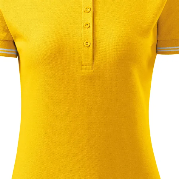 Kontrast-Poloshirt für Damen - Sanft verjüngter Schnitt
