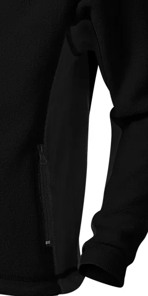 Fleece-Kontrastjacke für Kinder - Dunkle Kontrastdetails