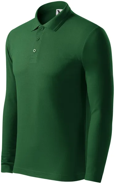 Grobes Poloshirt für Herren mit langen Ärmeln - Herren Poloshirt für jeden Tag