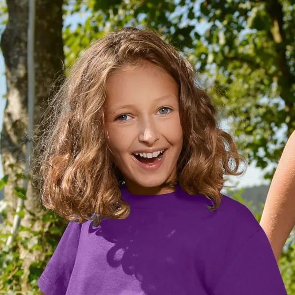 Das einfache T-Shirt der Kinder - Klassischer Rundhalsausschnitt