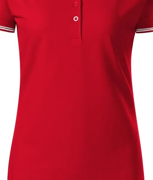 Damen Poloshirt mit kurzen Ärmeln - Konisch geschnittener, taillierter Schnitt