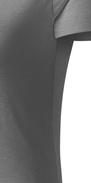 Damen-T-Shirt aus strukturierter Bio-Baumwolle - Schnitt mit Seitennähten