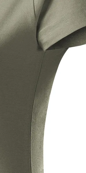 Damen einfaches T-Shirt - Schnitt mit Seitennähten