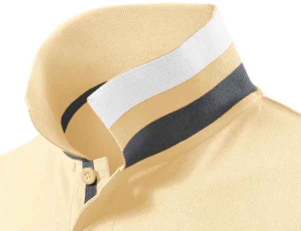 Herren Poloshirt mit Stehkragen - Kragen mit zwei Tragemöglichkeiten
